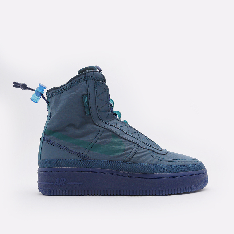 женские синие кроссовки Nike WMNS Air Force 1 Shell BQ6096-300 - цена, описание, фото 1